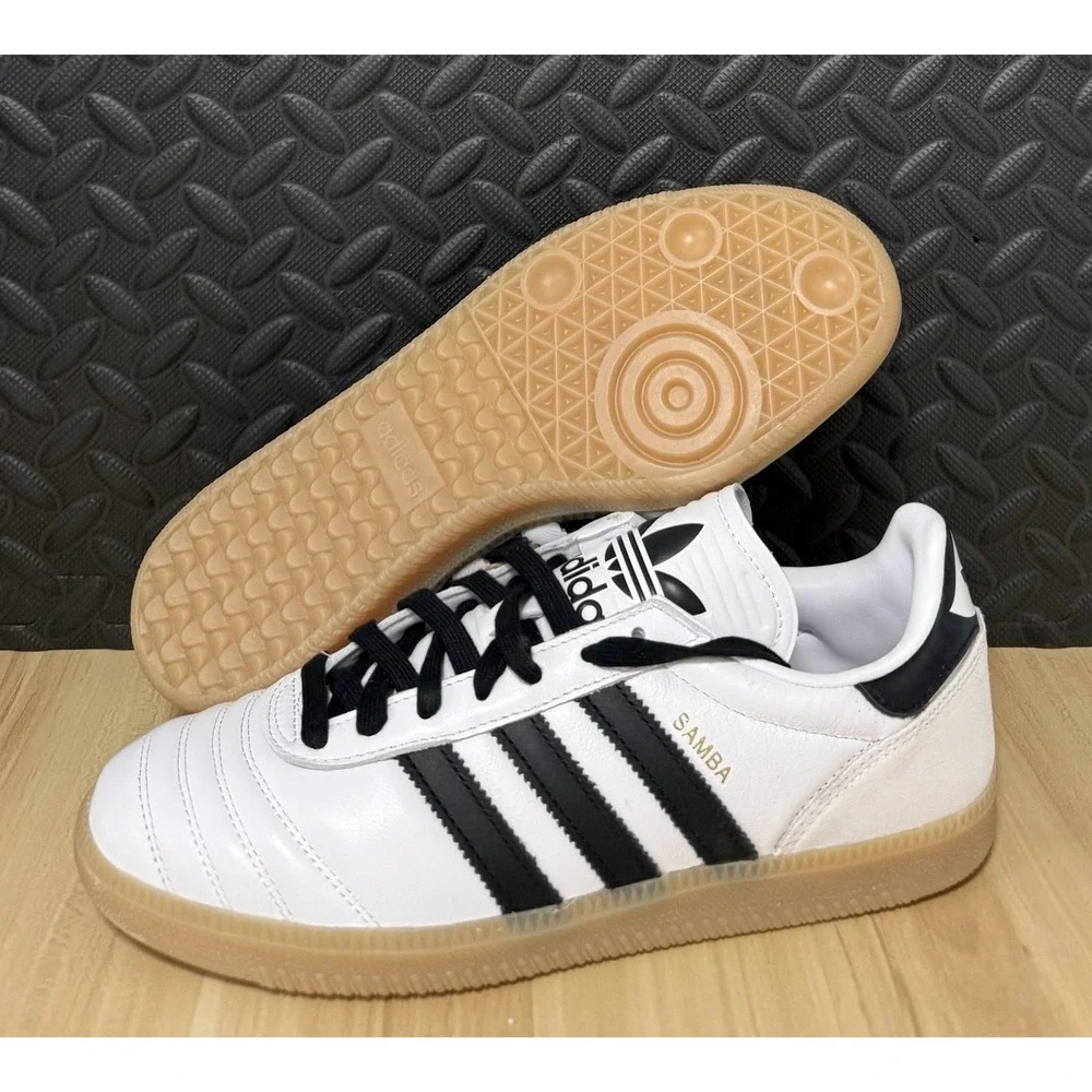 adidas Originals Samba JP Cloud White Black Gum JQ9055 Mens Size 8 Womens Size 9